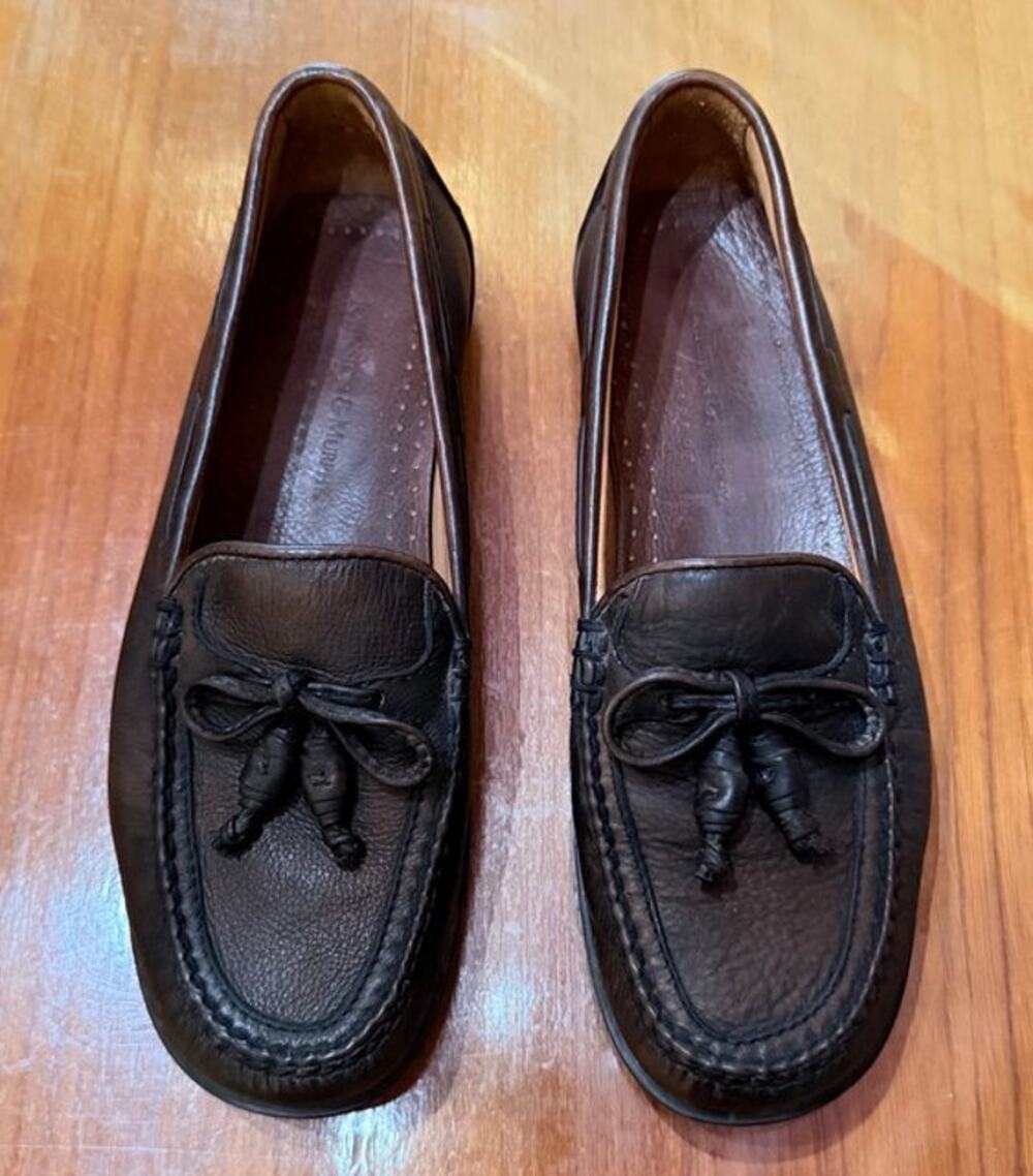 Johnston & Murphy Amazonas Style Leather Slip On Tassel Driving Loafer Size 9M
